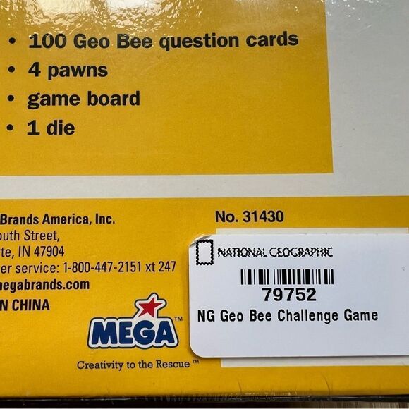 National Geographic NWT Geo Bee Challenge 2007 Family Board Game Alex Trebek - Picture 6 of 9